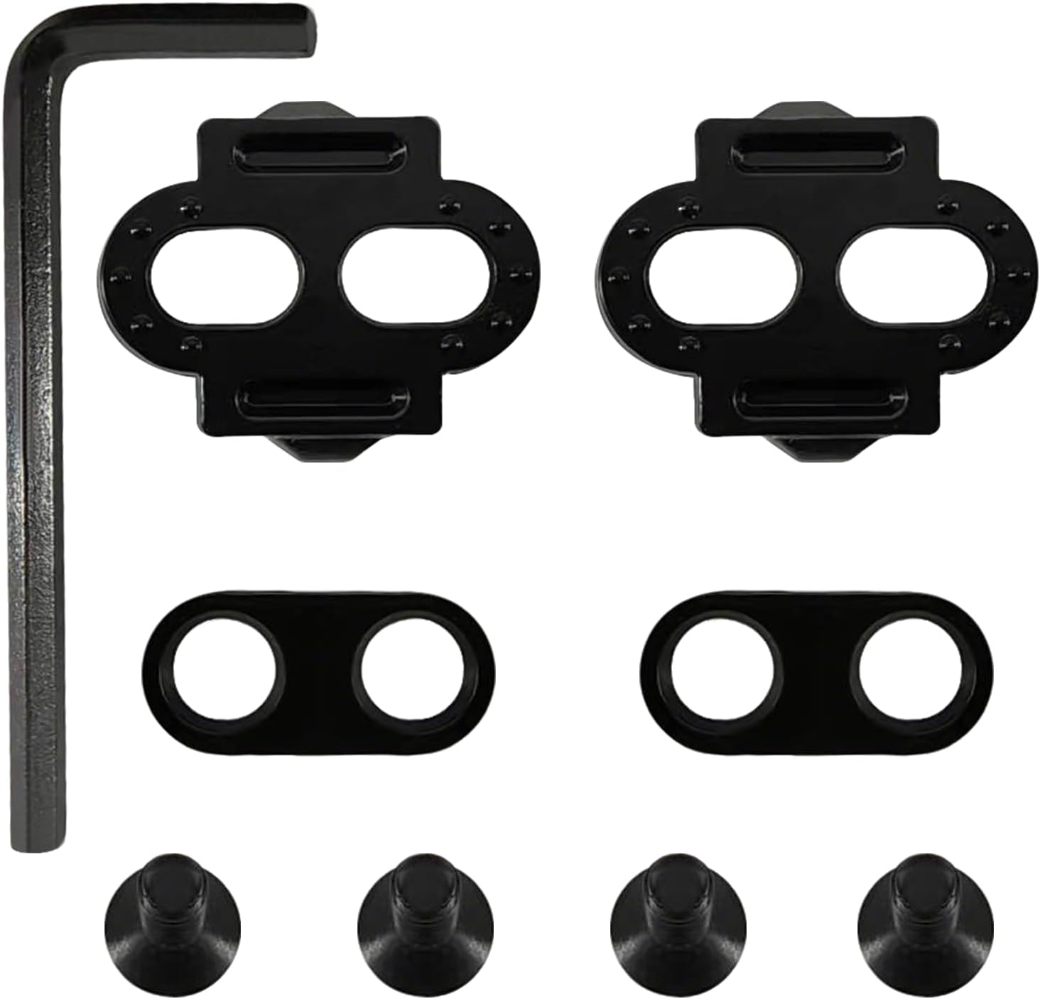 9 Pcs SPD Cleats Replacement Premium SPD Cleats High-Performance Pedal Cleats for Indoor Cycling Spin Bike Peloton Cycling Shoe Clipless