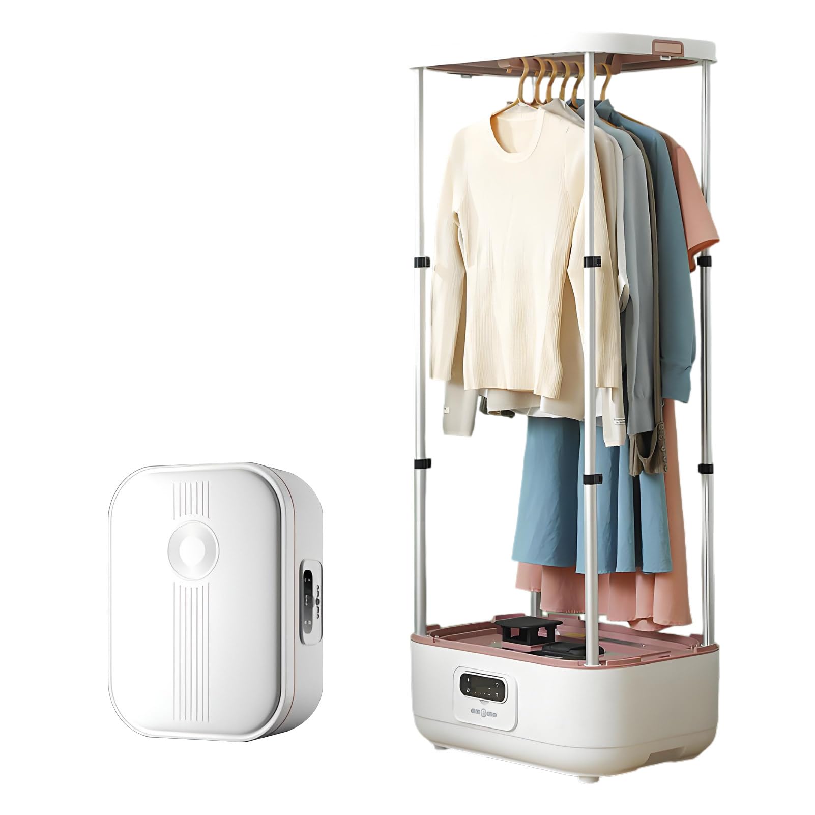 Macchina per Stirare Vestiti, Piegare Vestiti, Rimuovere Le Pieghe, Ferro da Stiro a Vapore Verticale 900W Automatico Senza Fili, con Serbatoio dell'Acqua Rimovibile, Comodo da riempire