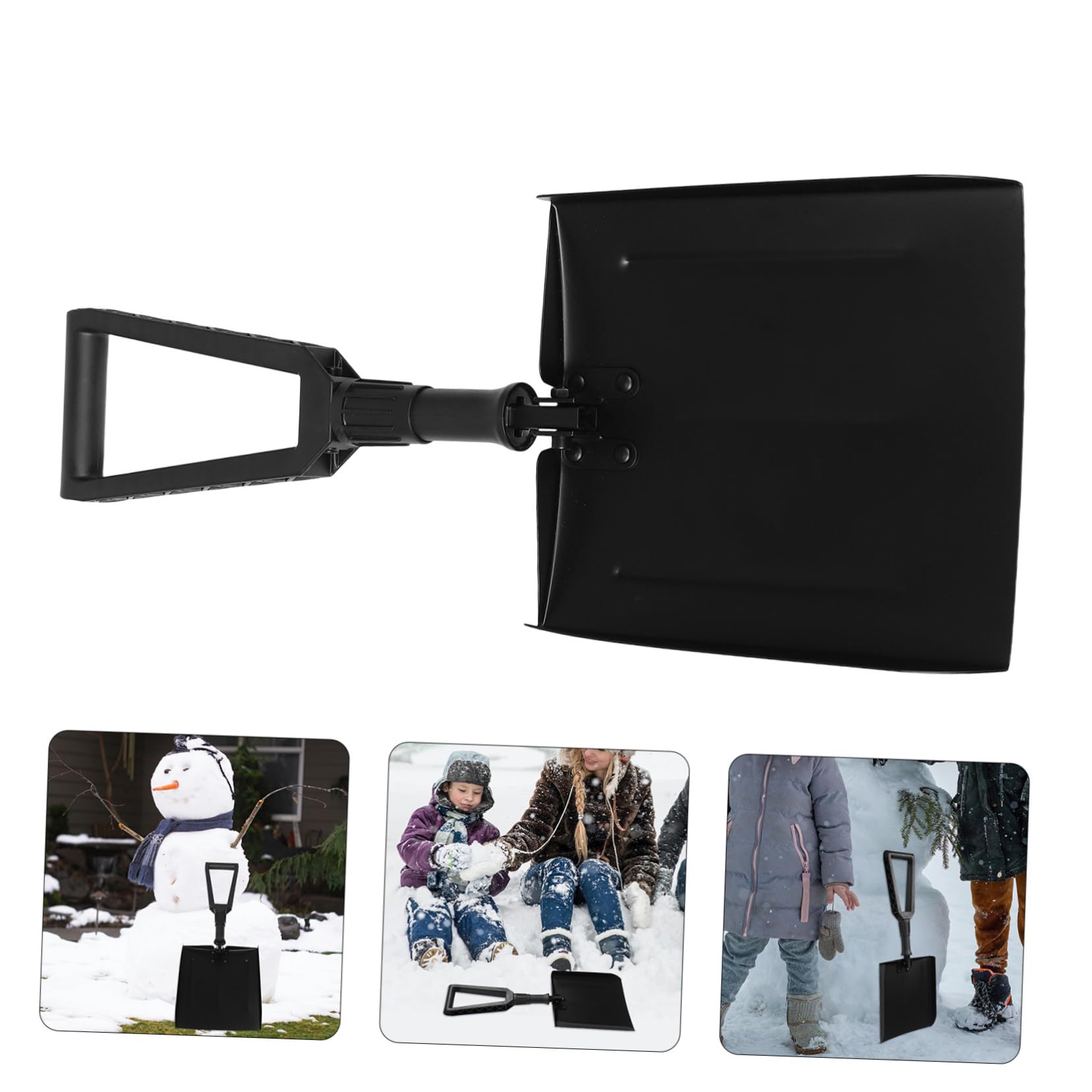 Mobestech Pala Neve Ferro Strumento Portatile Per Rimozione Neve Per Emergenze e Campeggio Include Sacchetto Per Conservazione e Protezione