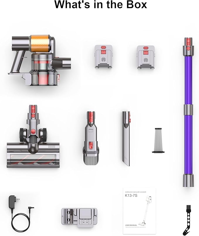 Cordless Vacuum Cleaner 600W 50KPA new Sliver