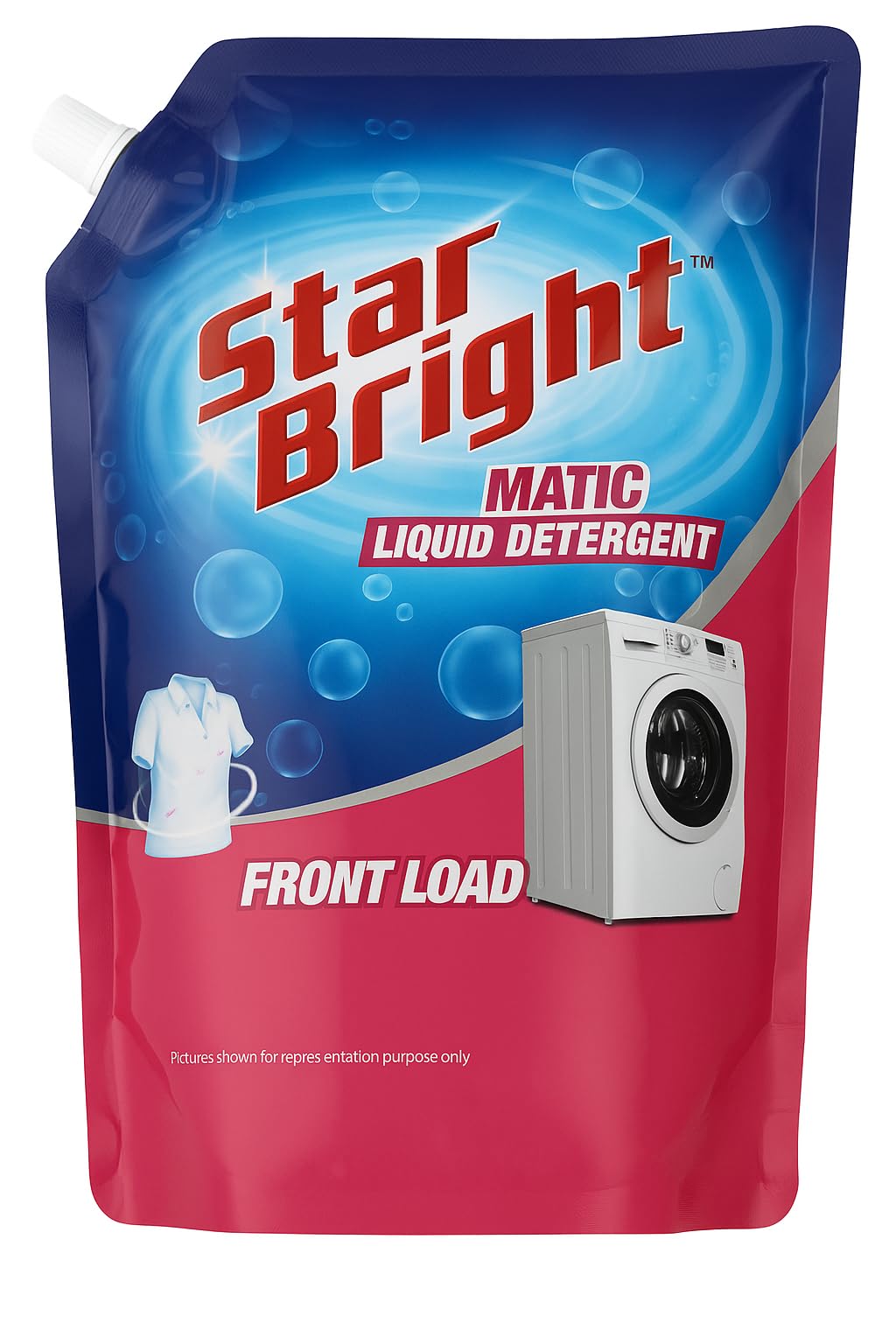 Star Bright Matic Liquid Detergent for Front Load 2liter Refill Pack