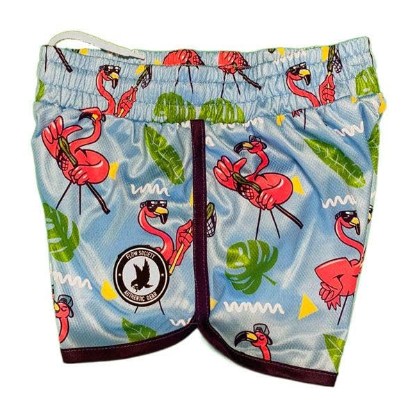 Flow Society Girls Flamingo Short Blue2