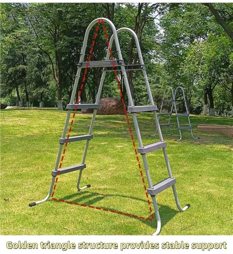 Escalera para piscina elevada, doble cara, 84.17 cm miniatura 5