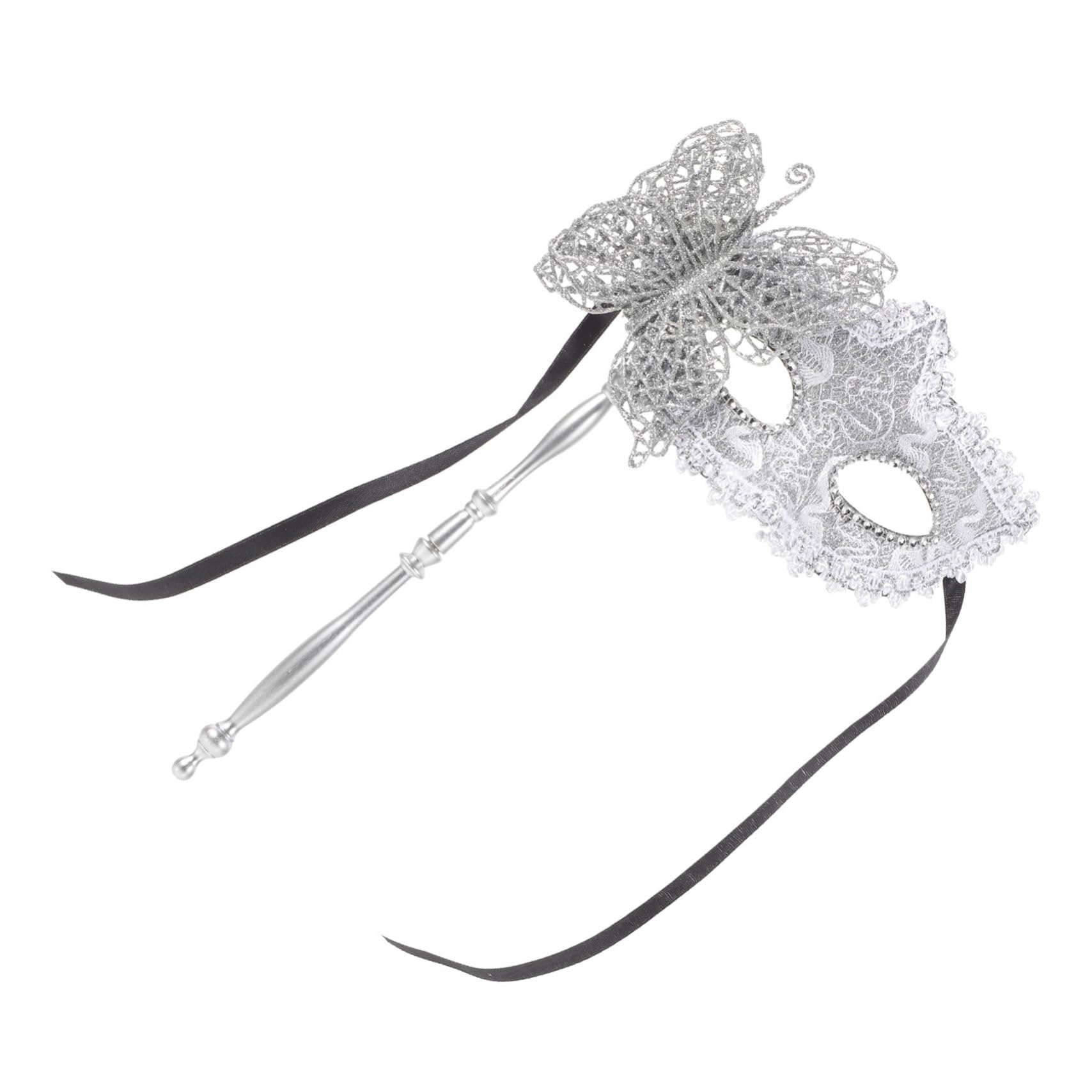 NUOBESTY 5piezas De Baile Veneciana Con Stick De Disfraz Elegante Para Fiestas Carnaval y Cosplay Diseño Chic y Misterioso Para Mujeres
