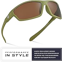 Vista 2 de Nitrogen Gafas de sol deportivas polarizadas envolventes para hombres y mujeres, UV400, para conducir, pescar, correr, gafas de sol