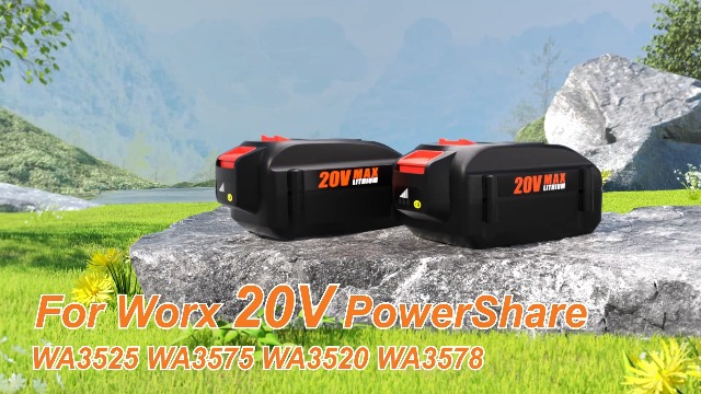 4PACK For WORX WA3520 8.0Ah 20V MAX Extend Lithium