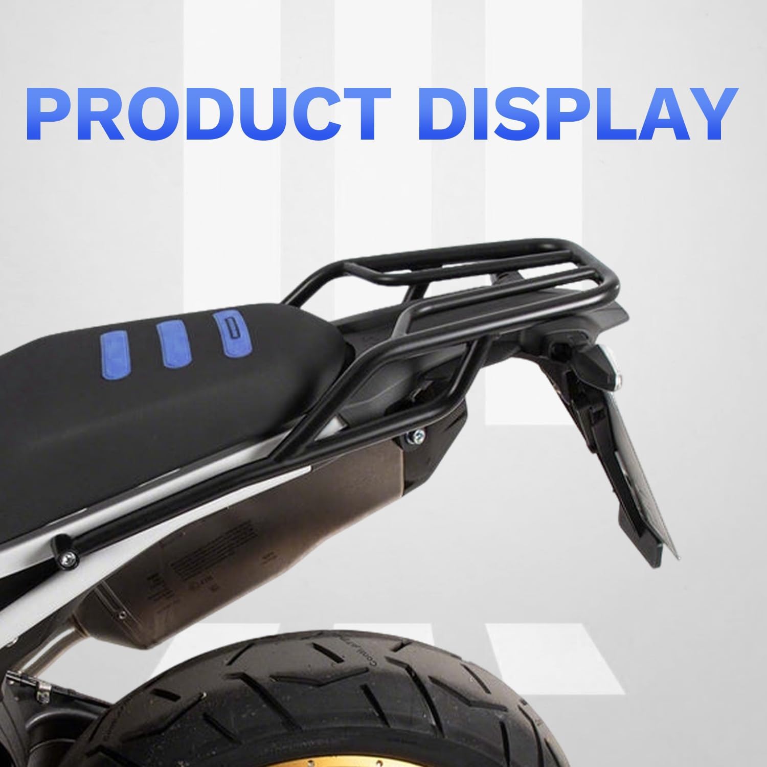 Rear Luggage Rack Luggage Shelf Replacement for BMW F900GS F900 GS 2023 2024 2025 Tail Storage Rack Cargo (Black)