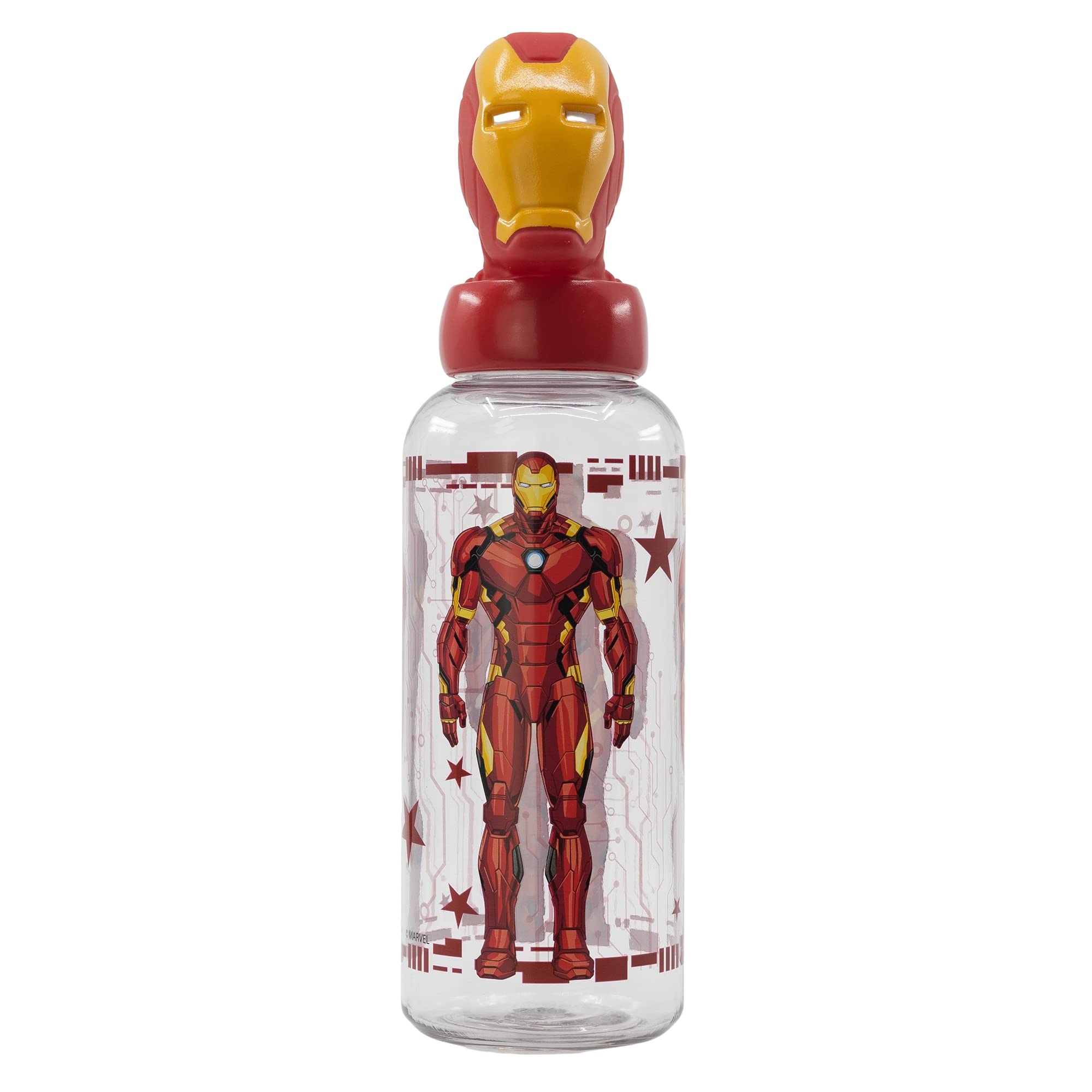 Stor 3D FIGURINE BOTTLE 560 ML FOR KIDS | AVENGERS IRON MAN