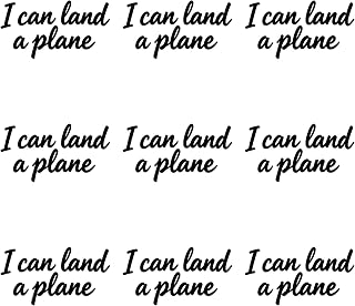 I can Land a Plane Iron on Stickers for Hats 9pcs