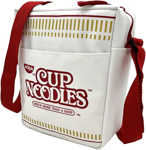 Miniatura 4 de Nissin Cup Noodles Copa de fideos Crossbody, blanco roto, Blanco sucio