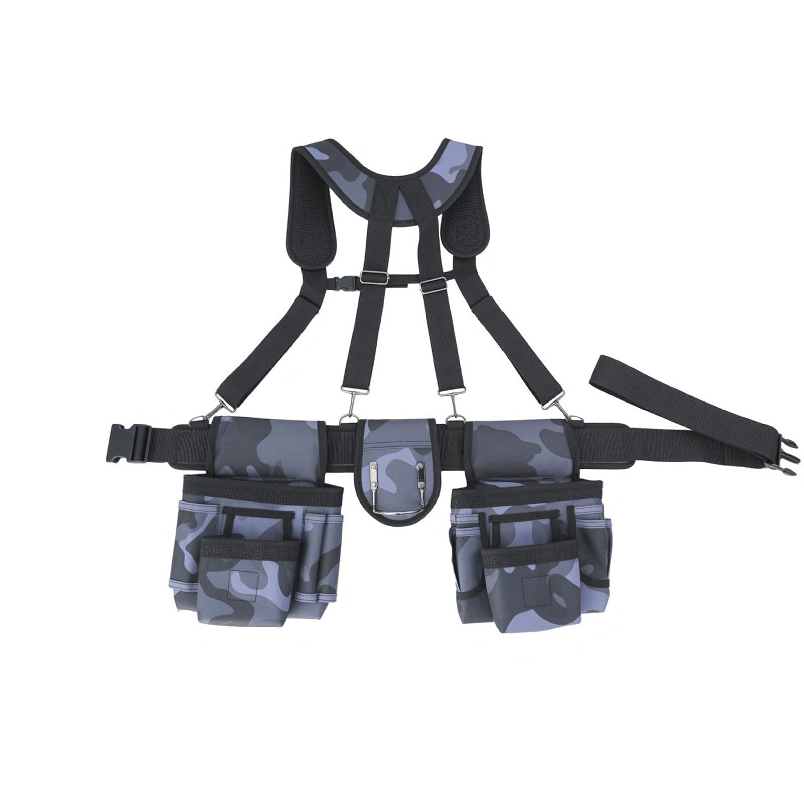 Cintura porta attrezzi ergonomica con comode tasche magnetiche Vestibilità personalizzabile e ampio spazio per riporre attrezzi Cintura flessibile per la spedizione degli attrezzi