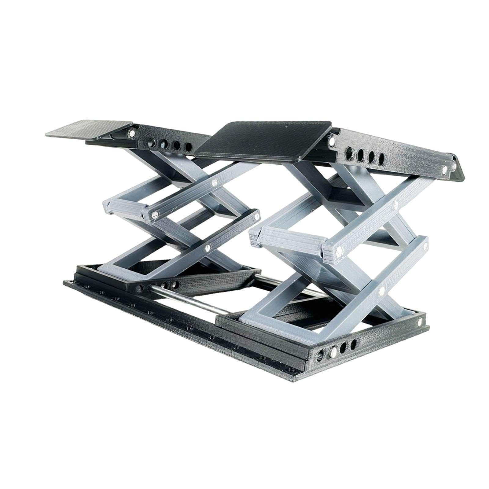 RC Car Stand Mesa Elevadora Estación de Reparación para Coche RC Compacta Accesorio Resistente de PP Adecuado para Coleccionistas Garajes V, Negro