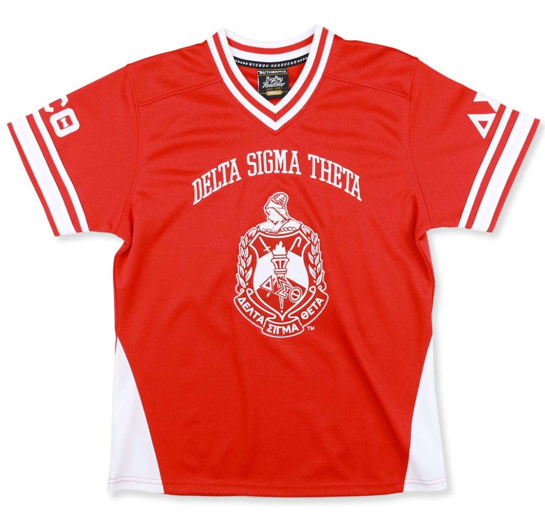 Delta Sigma Theta M16 Football Jersey Red [4XL]