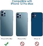 JETech Camera Lens Protector for iPhone 12 Pro Max 6.7-Inch, 9H Tempered Glass, HD Clear, Anti-Scratch, Case Friendly, Does Not Affect Night Shots, 3-Pack