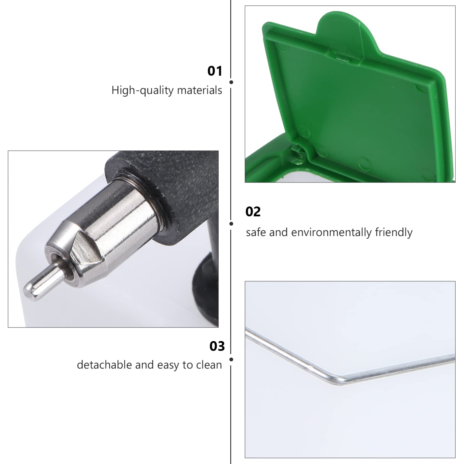 POPETPOP 3pezzi Dispenser Per Conigli Abbeveratoio Pet Perdite Facile Materiali Ecologici Per Domestici Come Conigli e Roditori