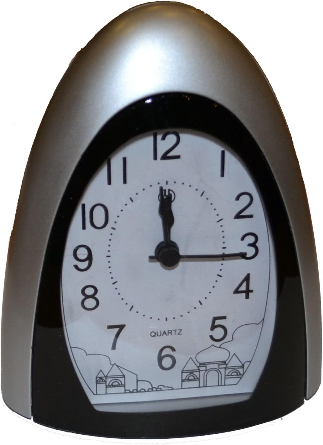 Silver Alarm Clock 7024