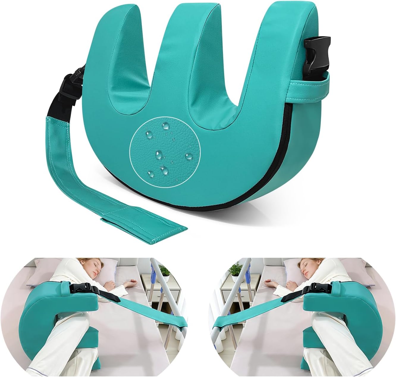 Bedridden Patient Turning Device, Bedroll Pillow for Elderly Anti Pressure Easy Roller, Disabled Paralyzed Turn Over Positioning Anti-Bedsore U Shaped Nursing Assist Products (Waterproof)