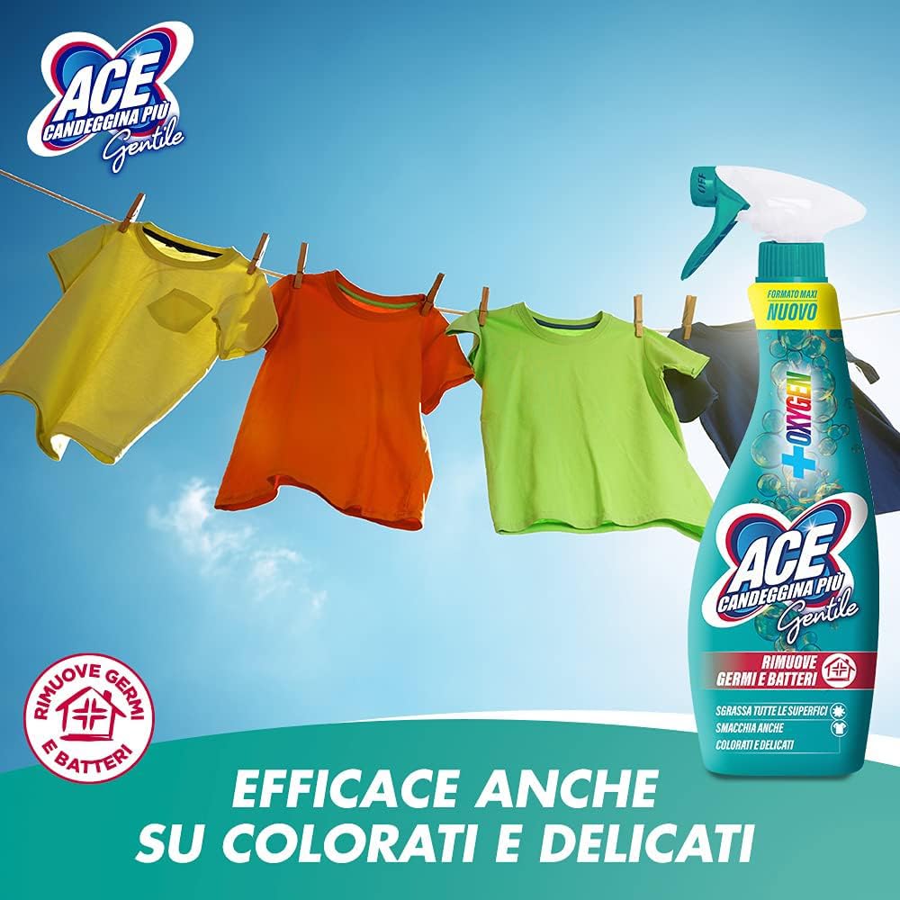 ACE Gentile Spray Universale + Ricarica, Confezione da 10 x 750 ml