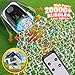 Upgraded Bubble Machine with Remote Control, Automatic Rotation & RGB Lights, 1800mAh Rechargeable Battery, Type-C Charge, Bubble Maker for Kids, Weddings, Birthday Parties, Outdoor Activities