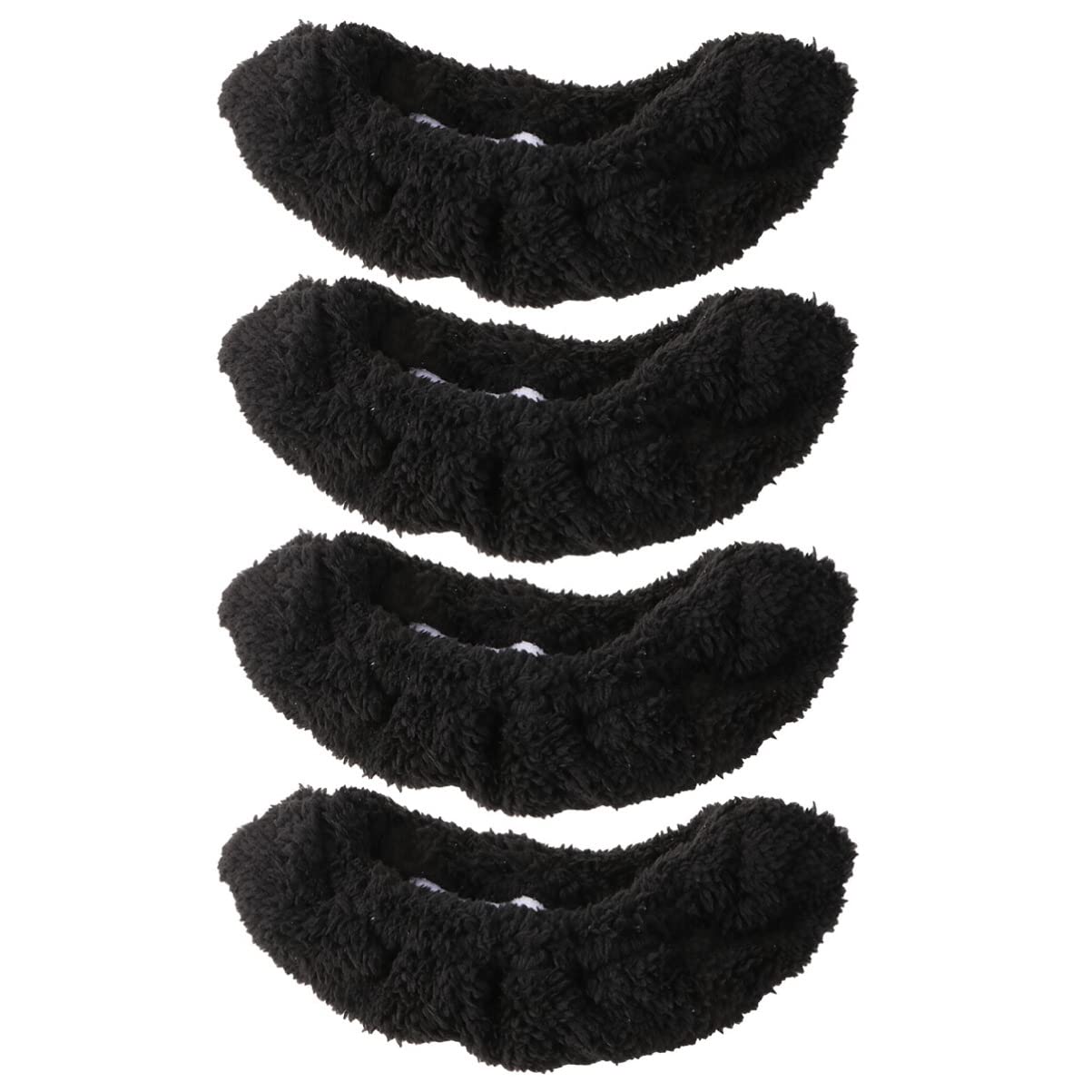 BESPORTBLE 6paires Couvre-Lames Élastiques pour Garçon Fille Protection Absorbante pour Patins à Glace Et Hockey Noir