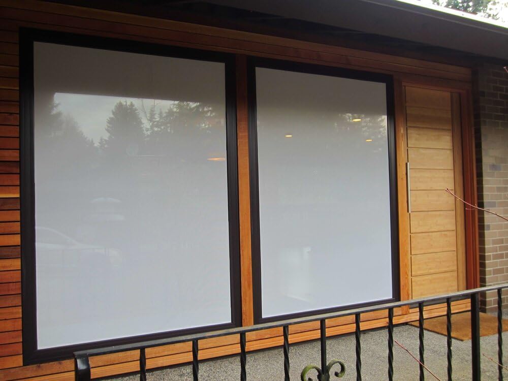 COLLIDESCAPE | White Bird Film for Windows (47.5" x 60" Sheet) | Use on Single Window or Cut for Multiple Windows & Doors | Window Decals to Prevent Bird Strike Prevention | White