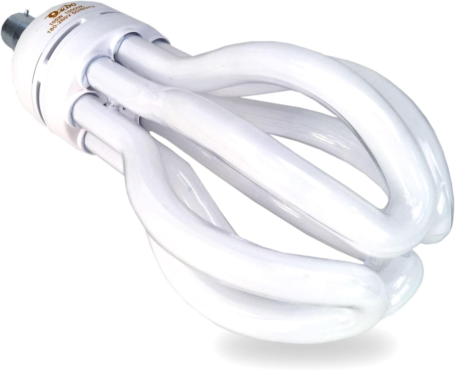 SIMPA® Energy Saver Spiral CFL Light Bulb 105W=525W 4U B22 Bright White 10000K Light 180-250V, 50/60Hz, 65lm/w, Studio Home Photography Office Light [Energy Class A]