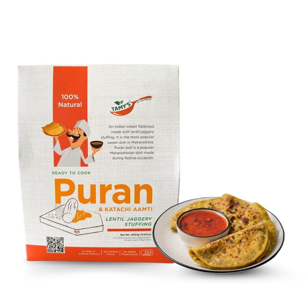 See full amazon price history chart for Tamys Ready to cook Puran poli mix with Katachi aamti | No Preservatives added | Makes 3-4 Authentic Puran Poli in 1 pack | Instant Puran Poli Tamys Ready to cook Puran poli mix with Katachi aamti | No Preservatives added | Makes 3-4 Authentic Puran Poli in 1 pack | Instant Puran Poli (B07CKWZ95C) Amazon Price History, Amazon Price Tracker