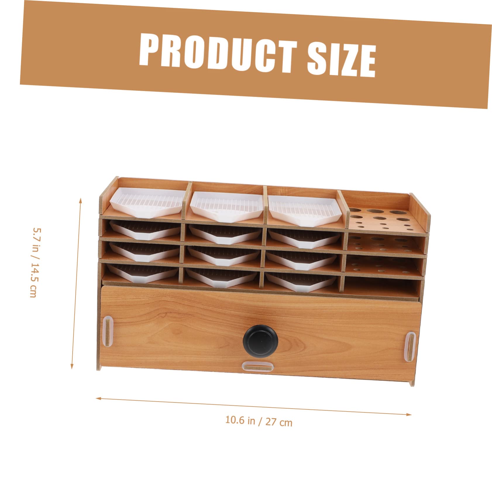 1set Organizzatore Multi Perline e Diamanti Scatola Portaoggetti Con Estrattore Perfetta Per Gioielli Articoli Per Nail Art e Piccoli Accessori Design Compatto e Leggero