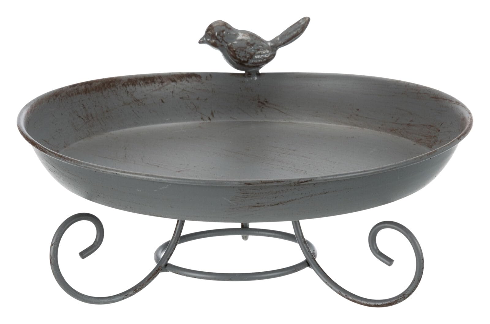 Trixie Metal Bird Bath - Grey - Small