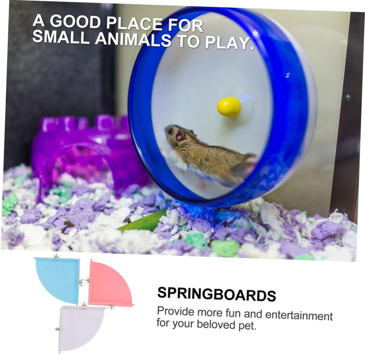 DOITOOL Cage Hamster Board Guinea Pig Jumping Board Materials Stable Platform for Pet Hamster Cage Toy