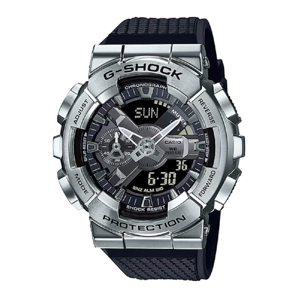 Casio G-Shock GM-110-1ADR Silver Analog-Digital Dial Black Resin Strap Mens Watch Shock And 200M Water Resistant G1051 (B08JZJPGFL) Amazon Price History, Amazon Price Tracker