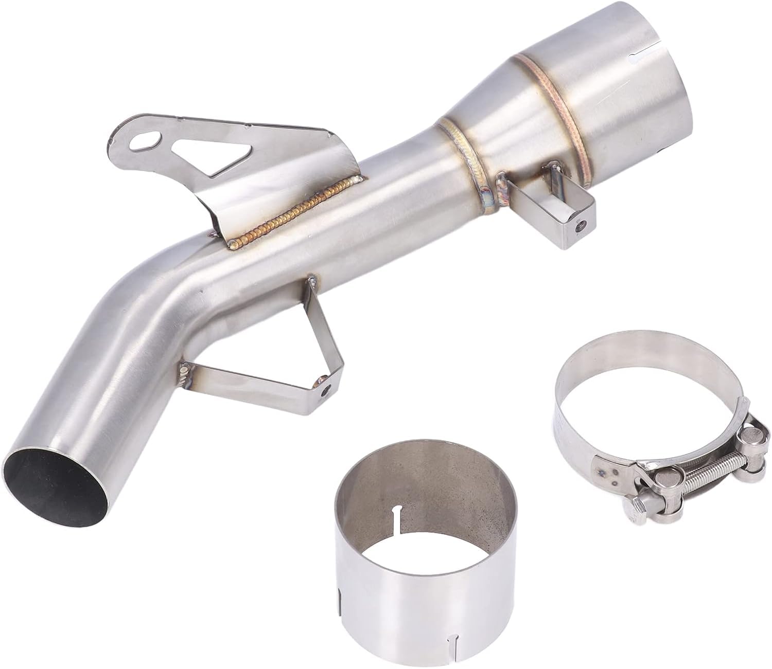 Tubo Centrale di Scarico Moto Aramox Sostituzione del Tubo di Collegamento Centrale in Acciaio Inossidabile 304 Resistente Al Calore per Z900 2017‑2021