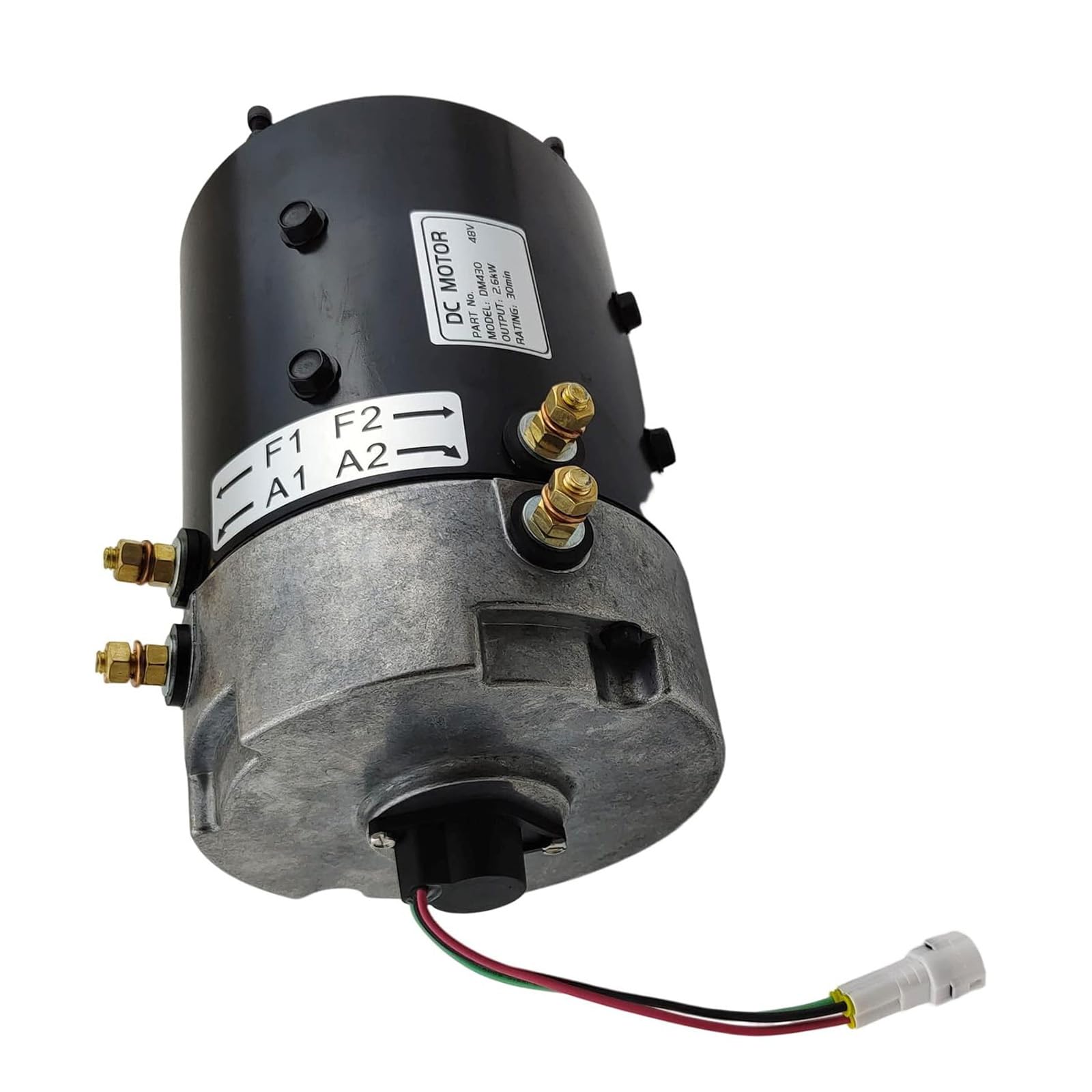 shsiyayh 48V 2.6KW 3.5HP DM430 DC Motor for Yamaha Hitachi Golf Carts G29 Drive DM430