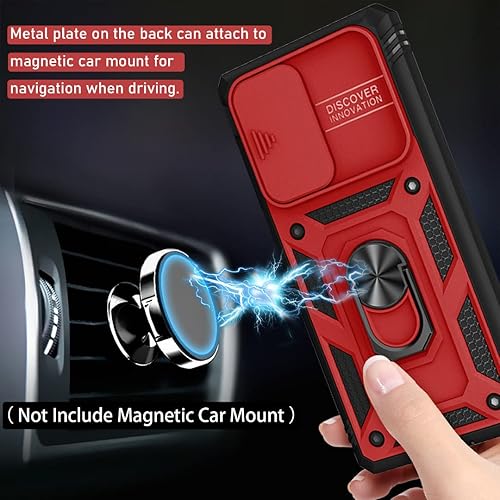 Miniatura 3 de Jeylly Funda para Galaxy S21 Ultra con soporte, funda para Galaxy S21 Ultra 5G con protección de lente de cámara deslizante, grado militar, a prueba