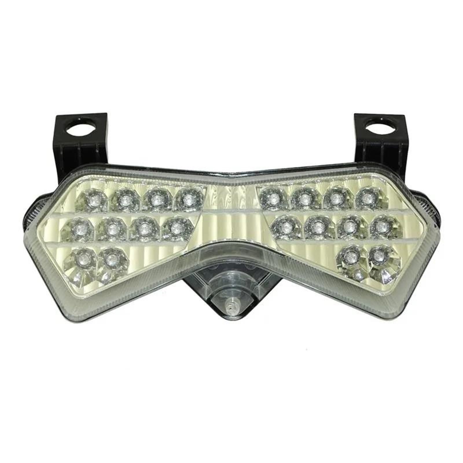 Feu Stop Clignotants De Moto Feu Arrière Intégré Clignotant Lampe pour K&awasaki pour Ninja ZX6R ZX-6R ZX6RR Z750S 2003 2004 Clignotants(Clair)