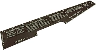 LITKO Double Sided, Range Combat Gauge Compatible with WH: KT, Translucent Grey