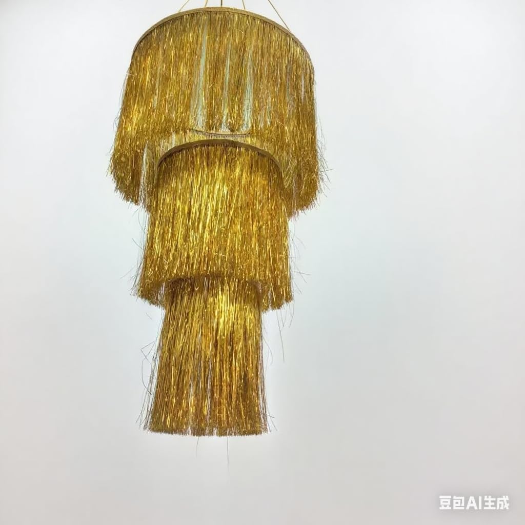 Fringe Tinsel Chandelier Iridescent Foil Party Disco Ball Decor Chandelier Decoration Metallic Foil Shimmering Bachelorette Party Decor Photo Booth Supplies Metallic Gold Silver-Colored (Silvery)