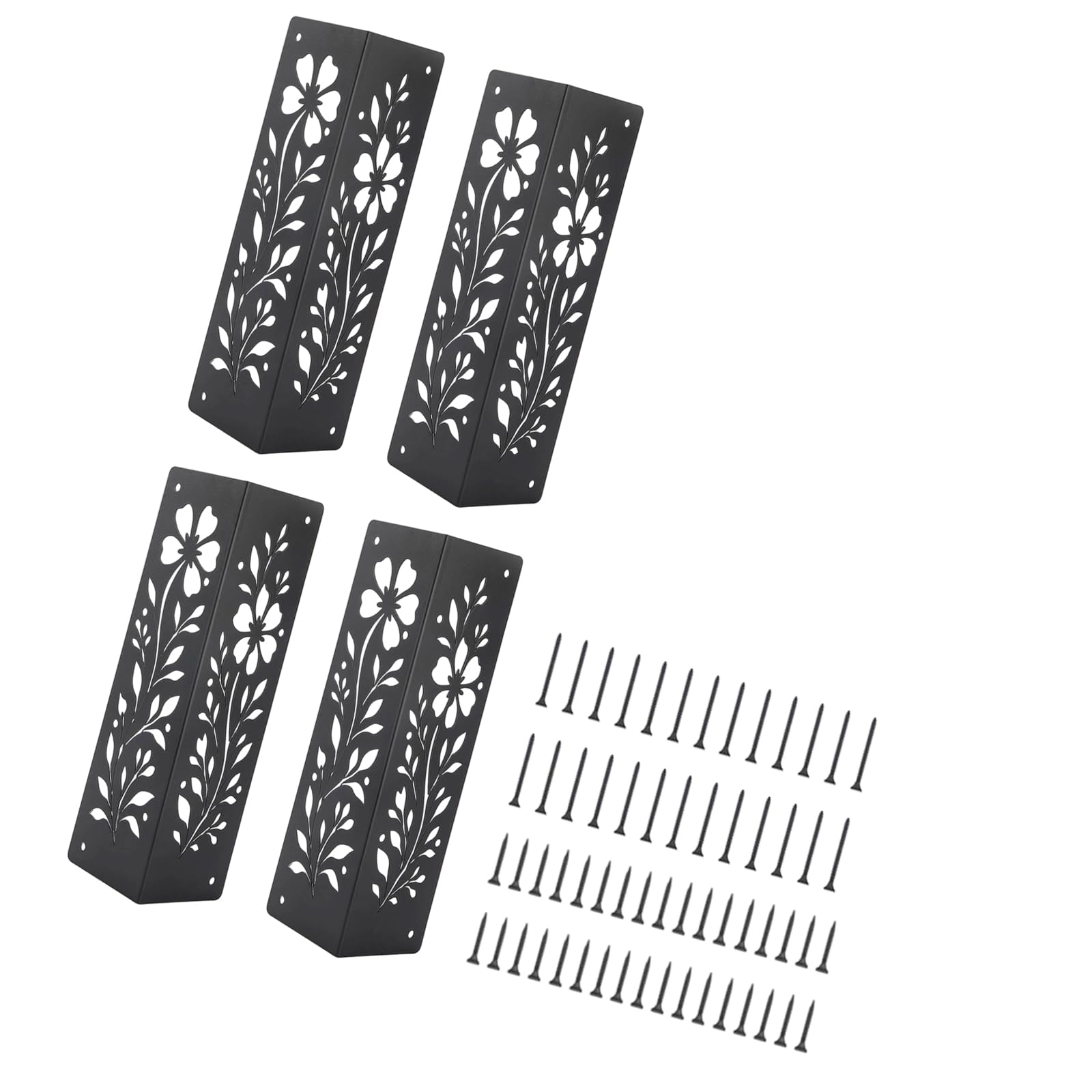 Msioytog 4Pcs 4 / 8Pcs Corner Brackets For Wood Frame Garden Beds, Thickened Metal Outdoor Plant Box Corner Bbracket