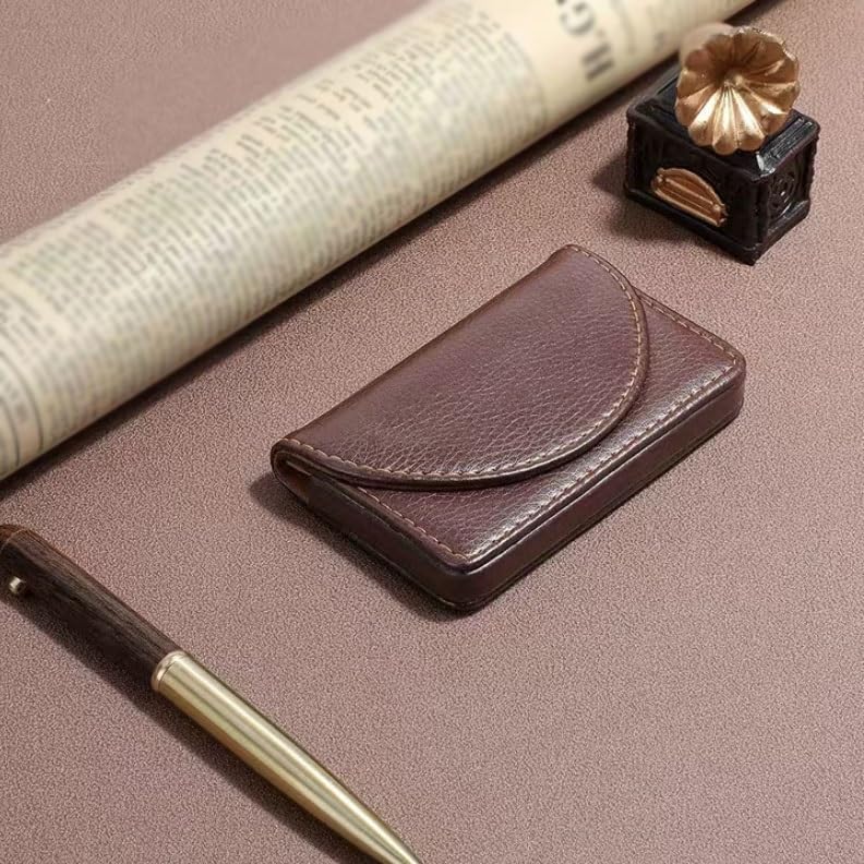 Business Card Carrier Men's Business Card Box Fashion Business Card Holder Large Capacity Business Card Bag Portable Business Card Holder Business Card Storage Bag Business Card Holder4