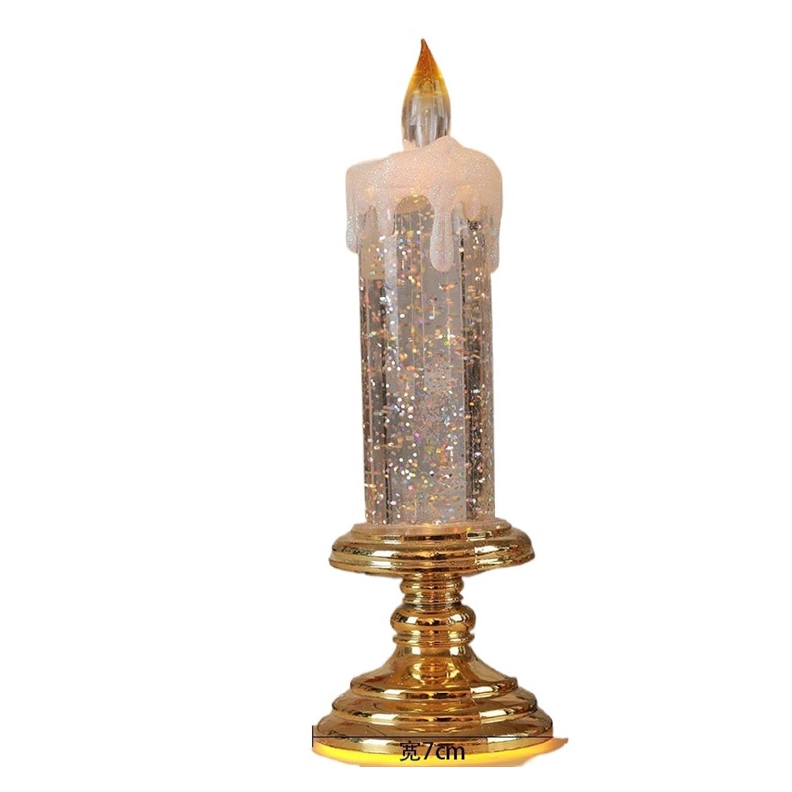 Candele LED Senza Fiamma - Candele da tè a Batteria con Effetto tremolante for Decorazioni for Matrimoni, Natale e Feste(Gold)