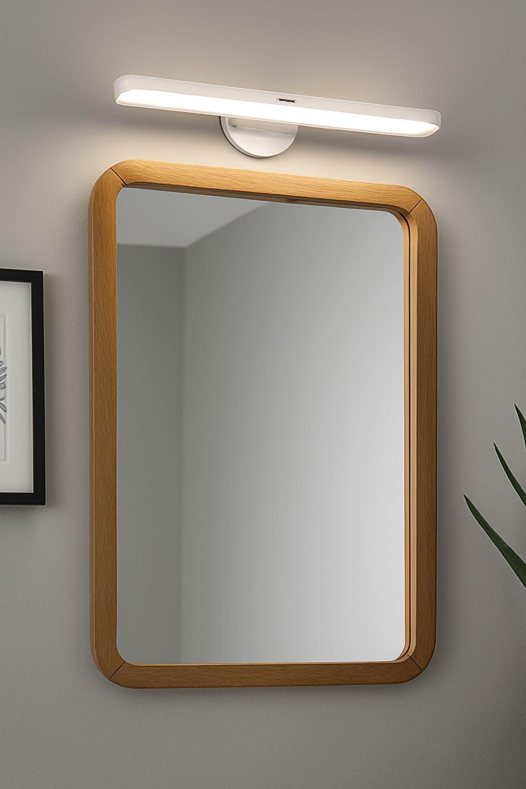 Kabellose LED Wand- & Unterbaulampe mit Akku & Magnet | Weiß mit Sensorschalter & Gestensteuerung | Indoorlampe für Küche, Schrank & Arbeitsbereich (830074)