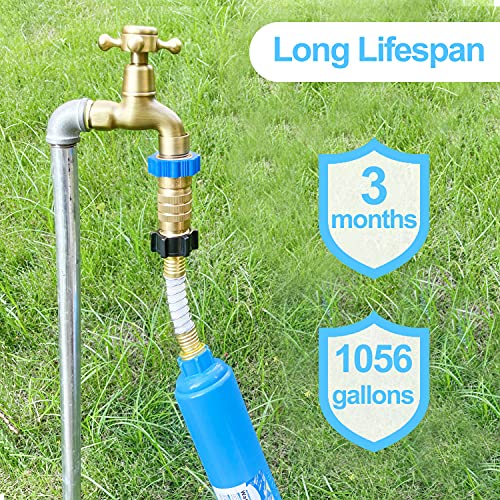 Image of RV Inline Water Filter, NSF Certified, 20 Microns Camper Water Filter, Reduces Bad Taste, Odors, Chlorine, Sands, Ideal for RV, Garden, Pets and Marine, 4 Pack