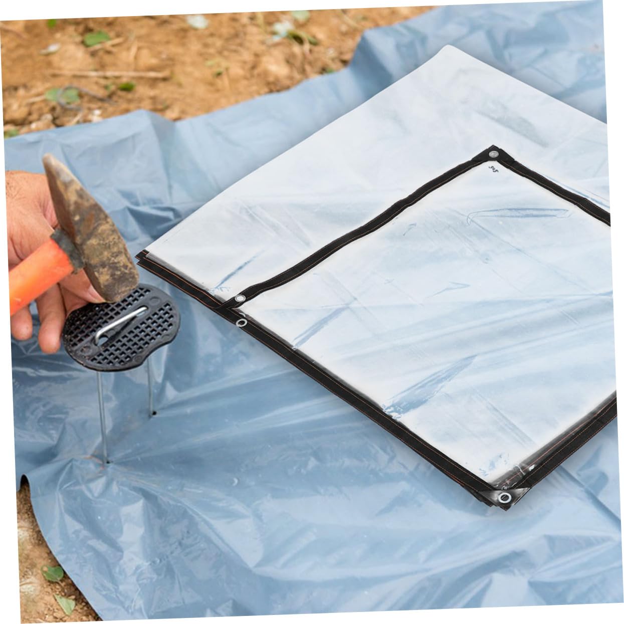 BESTonZON Lona de Plástico Transparente para Invernadero Aislamiento Antienvejecimiento, Adecuado para Protección de Plantas y Sombra Temporal