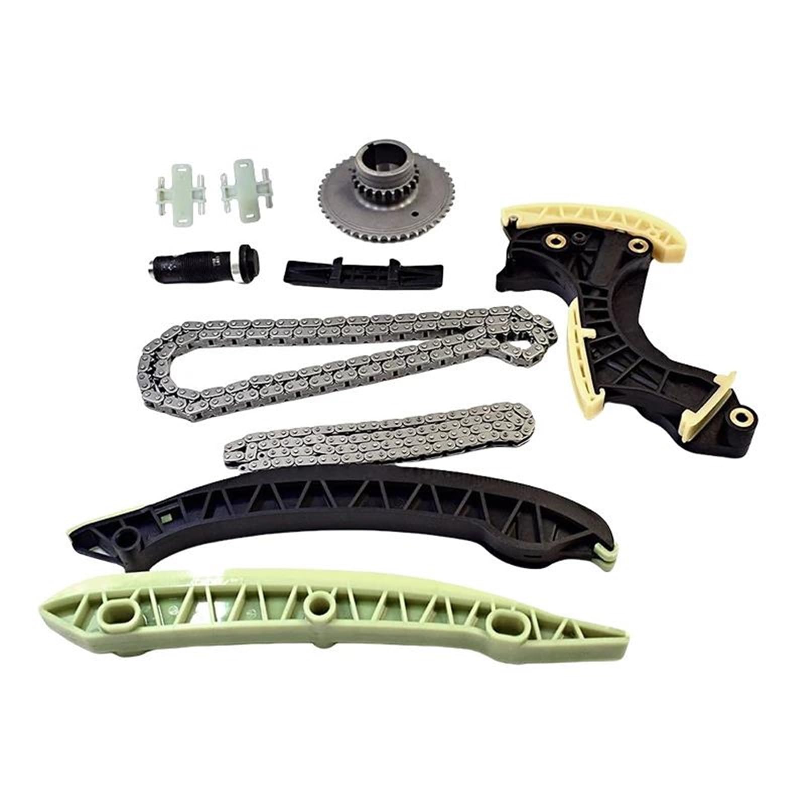 Genérico Kit Cadena Distribución Motor Coche 10 Piezas para Benz M271 A209 C209 W203 W204 CL203 R171 0009933978 A2710521116