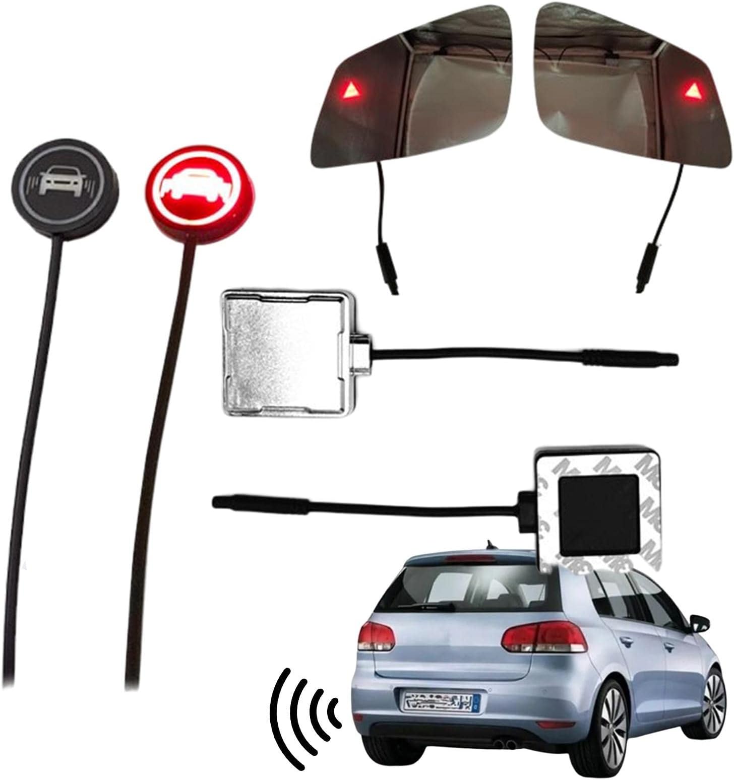 Blind Spot Detectors Sensor System | High Sensitivity Precise Radar Blind Spot System with Light Signal | Universal Car Blind Spot Detection System for Car SUVs