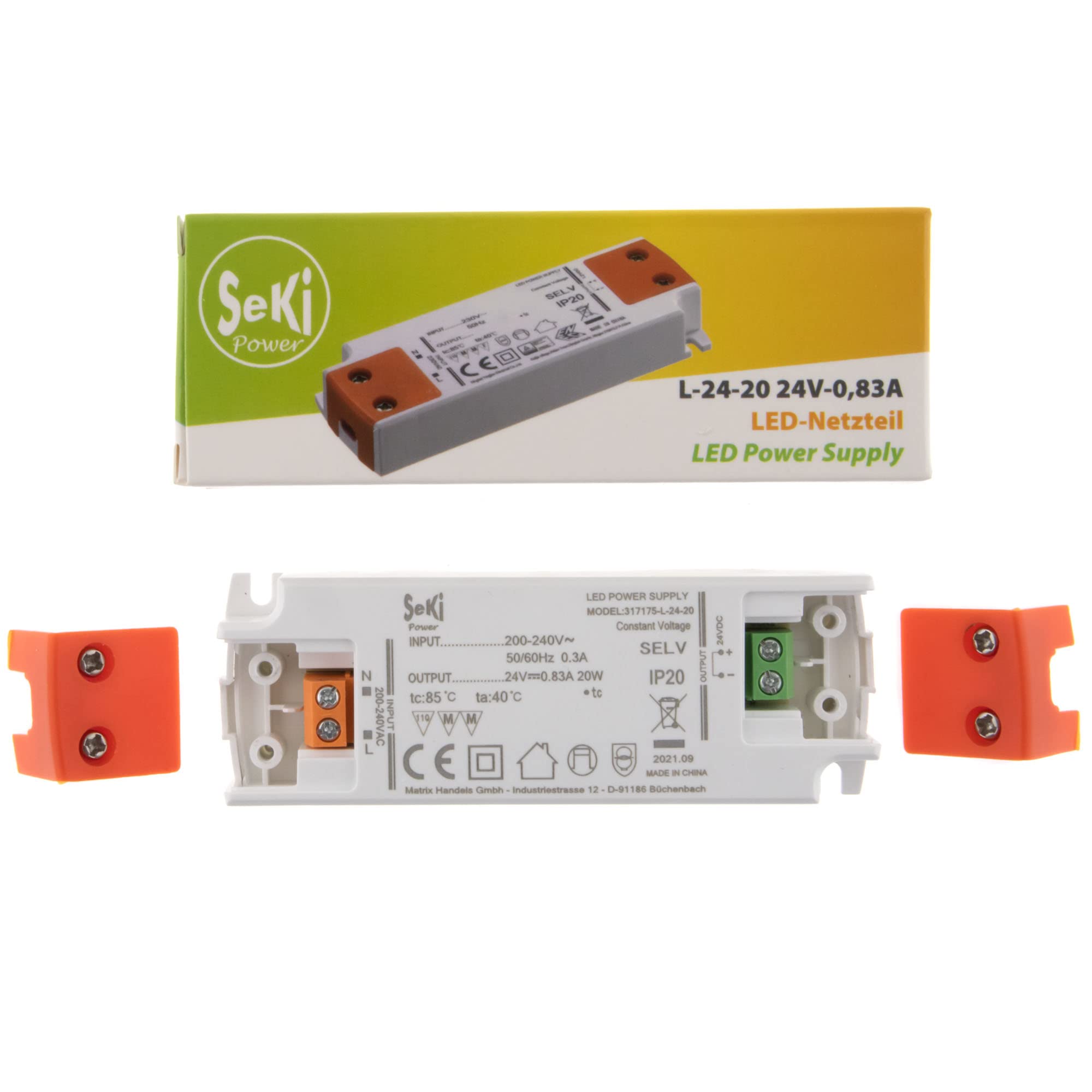 ALIMENTATORE TRASFORMATORE PER LED ACTEC SLIM CV MODE 24 V 20 - Foto 3