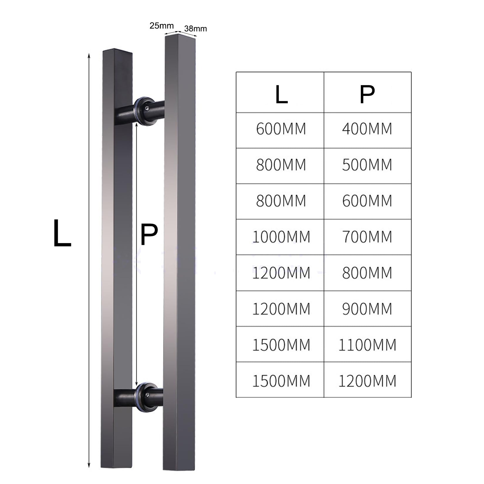 1 Coppia di Maniglie in Acciaio Inox,Maniglia per Porta Scorrevole,Pomelli per Porta in Vetro da Doccia,Maniglione da Bagno Home Club Office Store,Double Face (Oro,Distanza fori 1100mm)