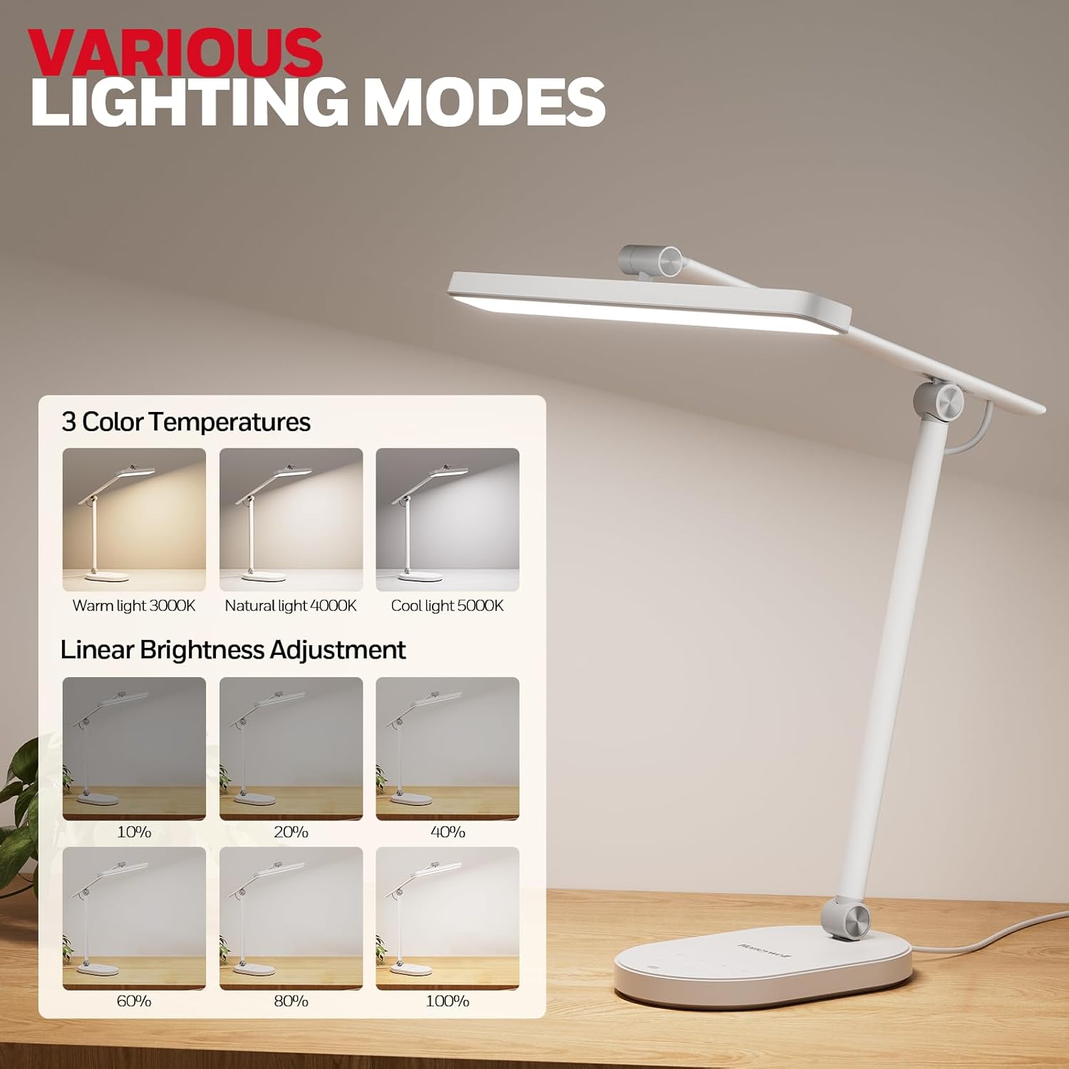Honeywell H6+H4 Desk Lamp for Home Office