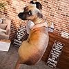 Stepxi Dog Pillow 3D Simulation Dog Shaped Pillow, 19.7" Funny Shiba Inu Plush Pillow Dog Stuffed Animal Pillow Chair Cushion for Home Decor #4