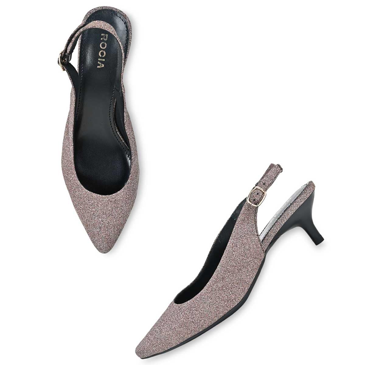 ROCIA by Regal Bronze Women Sling Back Heels (B0CM2DGQLY) Amazon Price History, Amazon Price Tracker